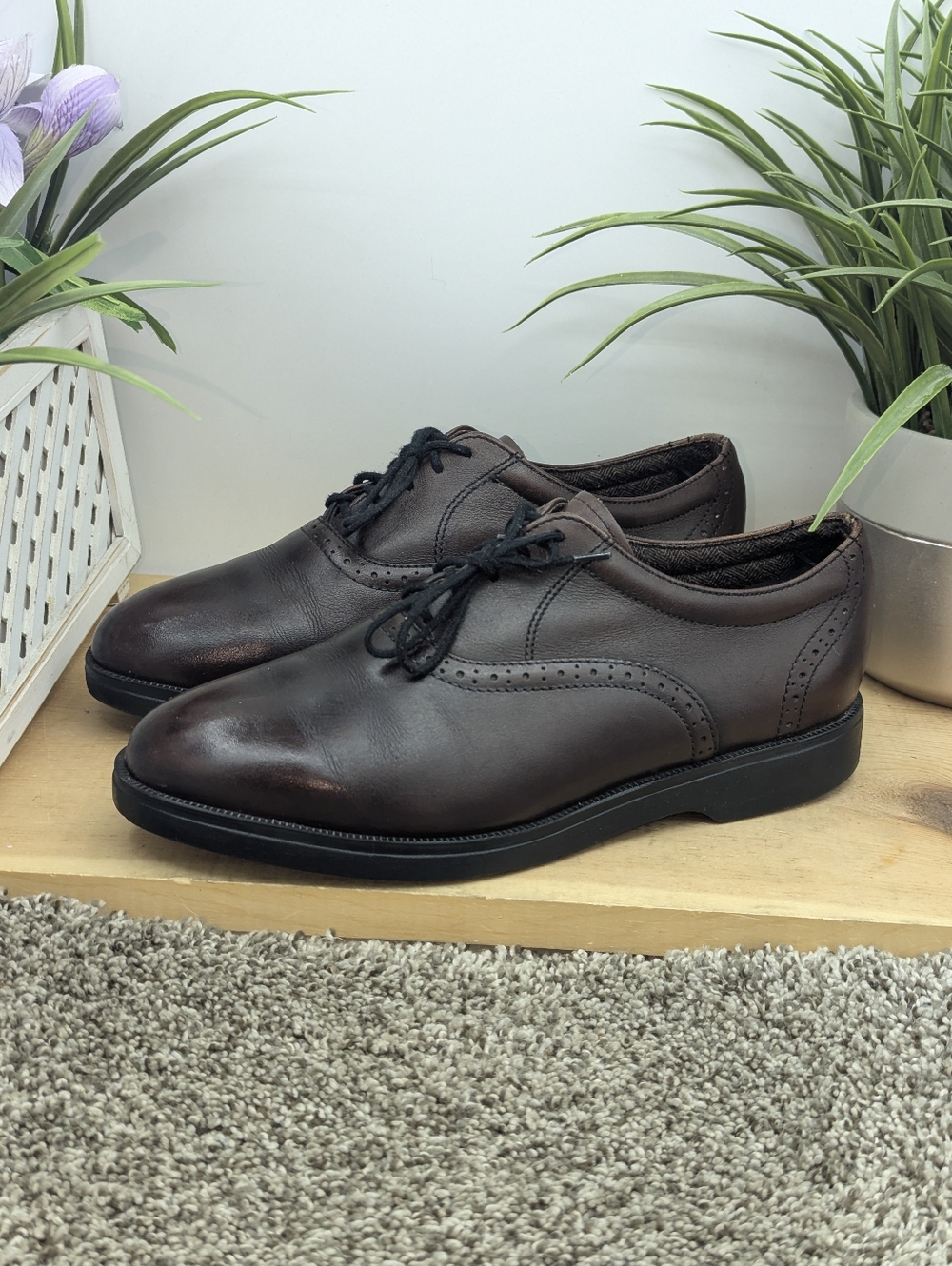Red Wing Dunoon Mens Size 7.5D Leather Casual Work Lace Up Loafers